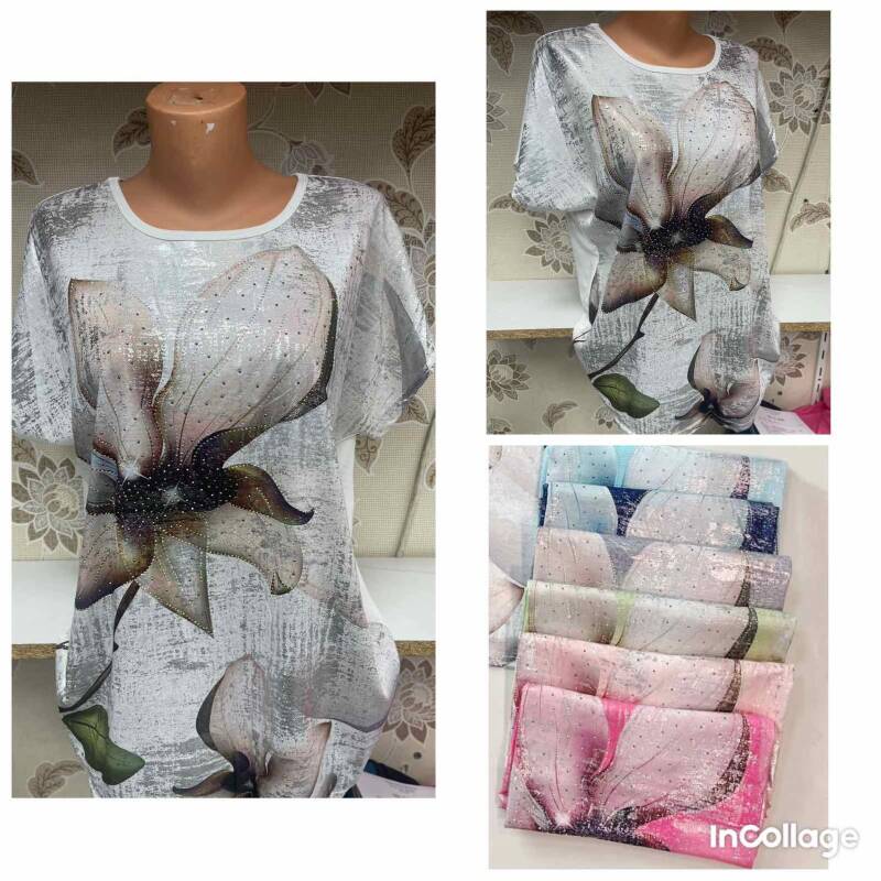 Bluzki damskie Roz L-3XL, Mix Kolor Paczka 12 szt